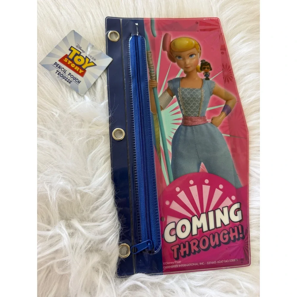Disney Toy Story Bo Peep Woody Buzz Lightyear 3-Ring Binder Pencil Pouch NWT